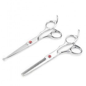 Cadeau détéCiseaux damincissement des cheveux de toilettage ciseaux de coupe de cheveux de bébé en acier inoxydable pour la