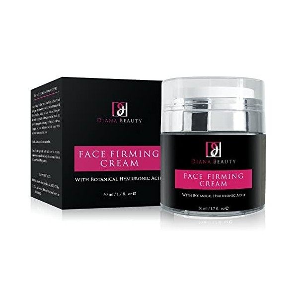 Creme Bio Hydratante Visage avec Acide Hyaluronique & Retinol - Soin Nuit - Crème raffermissante Anti Rides e Anti Taches Veg...