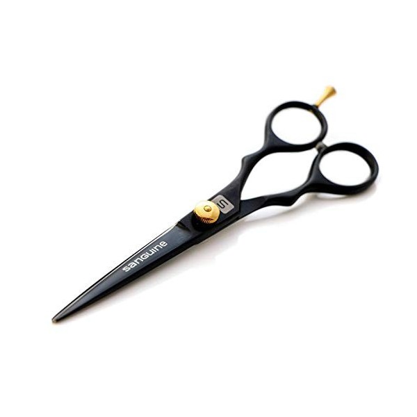 Pro Ciseaux de Coiffure Professionnels, de Petits Ciseaux Cheveux - 15,25 cm, Noir, Présentation de Cas