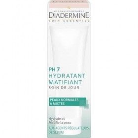 DIADERMINE PH7 Hydratant Matifiant Soin de Jour Peaux Normales à Mixtes 50ml lot de 4