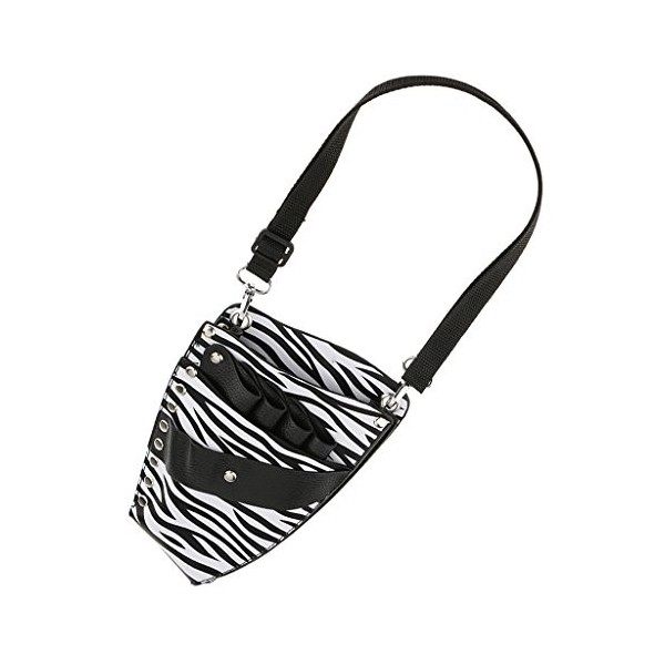 Xiaojikuaipao Fashion Pro Salon Barber Bag Haircut Ciseaux Ciseaux Holster Pouch - Zebra