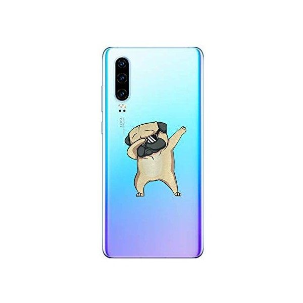 Oihxse Transparent Coque pour Huawei Nova 5/Nova 5 Pro Etui en Silicone Souple Gel TPU Protecteur Bumper Hybrid [Ultra Mince]