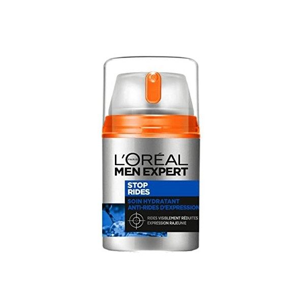 LOréal Men Expert - Soin Hydratant Visage Anti-Âge & Anti-Rides dExpression pour Homme - Usage Quotidien - Technologie Bosw C...