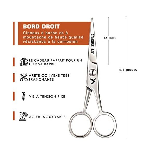 Ciseaux Moustache Barbe Nez et Oreilles Épilation Cheveux pour Bébés