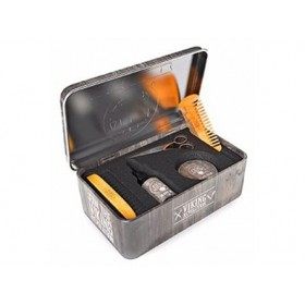 Viking Revolution Kit Barbe Homme - Inclus Brosse Barbe en Poils de Sanglier, Peigne Barbe en Bois, Baume Barbe & Huile Barbe