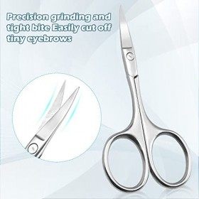 OnlyLove Ciseaux de Beauté en Acier Inoxydable, Ciseaux de Beauté Domestiques Pointus, Convient pour Couper les Sourcils, les