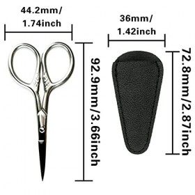 Précision ciseaux pour moustache, barbe, sourcils pour hommes professionnel petits ciseaux à cheveux acier inoxydable, ciseau