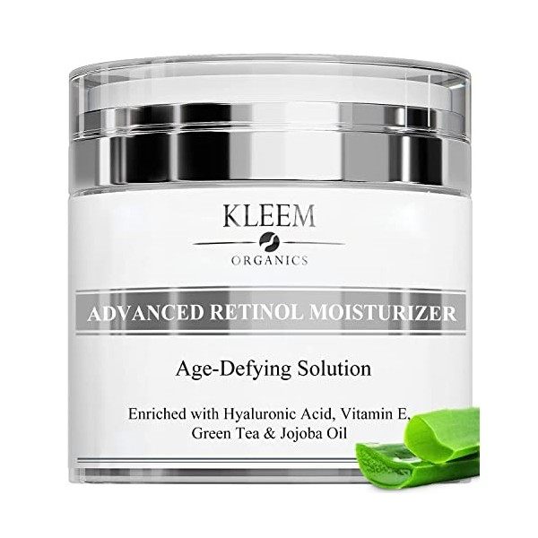 Crème Hydratante Visage Nuit Bio avec Rétinol el Acide Hyaluronique | Creme Anti Rides Femme |Creme Visage Anti Taches - Raff...