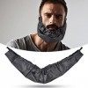 2 pièces Bavoir de rasage, Bavoir de rasage, tablier de barbe pour le visage garde barbe bonnet de barbe Bandana bavoirs de r