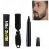 Barbe Filler Pen,Stylo à barbe,Crayon à Barbe Homme,Stylo De Remplissage De Barbe,Beard Pencil Filler for Men,Beard Filling P