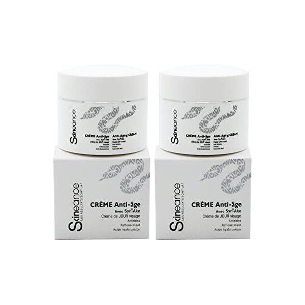 SKINEANCE – Numéro 1 en France en TV - VENOIA , Crème de venin de serpent lot de 2 x 50ML - Formule unique - Actifs anti-âge ...