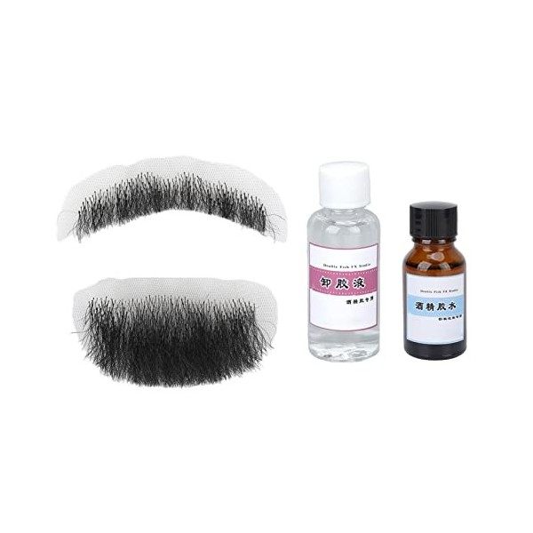 Fausses Barbes, Fausses Moustaches Fausses Barbes Faux Maquillage Barbe Haute Simulation Colle Nettoyant Solution Réutilisabl