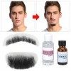 Fausses Barbes, Fausses Moustaches Fausses Barbes Faux Maquillage Barbe Haute Simulation Colle Nettoyant Solution Réutilisabl