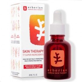 Erborian - Skin Therapy - Huile de Nuit Visage Multi-perfectrice - Réduit les Signes de Fatigue - Tous types de peaux - Soin ...
