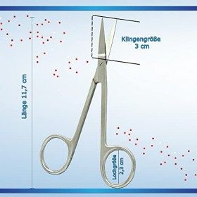 SMI - Ciseaux Barbe Moustache Hommes Ciseaux Sourcils Acier Inoxydable Petits Ciseaux Pour Les Cheveux Avec Etui