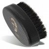 Brosse à barbe en bois KHAMIS - Brosse à barbe élégante en bois naturel pour la moustache et la barbe complète - Brosse à che