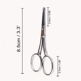 Babiface Ciseaux pour poils du nez, poils du visage | Ciseaux de sécurité à pointe arrondie pour couper les sourcils, la barb