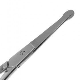 May - Ciseaux Barbe - Moustache - Poils du Nez - Oreilles et Visage - Lames droites - Inox