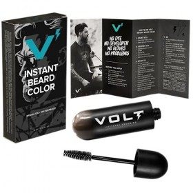 VOLT Toilettage Instant Beard Color - Lot unique - Résistant aux taches et à leau - Séchage rapide - Brosse pour barbe et mo