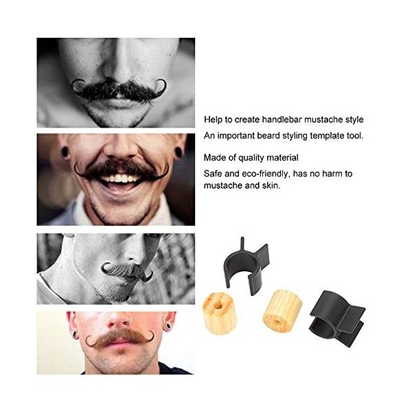 Modèle de Façonnage de Moustache, Roue Dentraînement de Moustache de Guidon, Outil de Façonnage de Barbe de Modèle de Style 