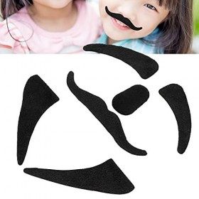Faux Moustaches Ensemble Moustaches Auto-Adhésives Nouveauté Cosplay Moustache Fête Moustache Fournitures pour Costume DHall
