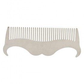 Kit de Barbe Professionnel, Kit de Toilettage de Barbe avec Moustache Ciseaux Moustache Peigne Brosse Sac de Rangement Rétro 