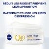 NIVEA Q10 Power Soin de Jour Anti-Rides +Fermeté FPS15 1x50ml , crème anti-âge enrichie en Q10 & avec 10X plus de créatine, 