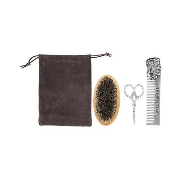 Kit de nettoyage professionnel pour barbe pour le toilettage de barbe