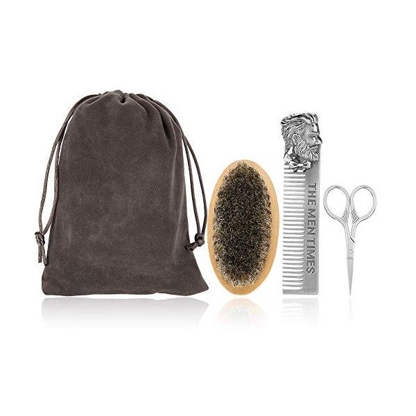 Kit de nettoyage professionnel pour barbe pour le toilettage de barbe