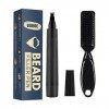 Kit stylo de remplissage de barbe avec brosse pour homme et moustache