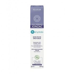 Eau Thermale Jonzac | Soin Riche Onctueux - Rehydrate | Hydratation 24h – Protège, Fortifie | Activateur d’hydratation | Peau