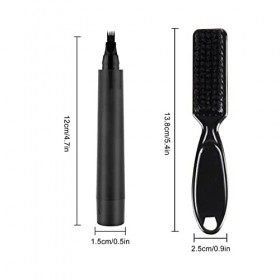 Remplisseur de crayon à barbe multicolore pour hommes | Kit de stylo de remplissage de barbe longue durée résistant à leau e