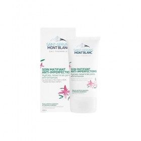 Saint-Gervais Mont Blanc - Soin Visage Matifiant Anti-Imperfections pour Peaux Mixtes à Grasses - 40 ml Crème Jour et Nuit