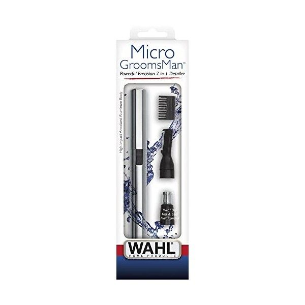 Wahl 5640-616 2 in 1 Micro Groomsman Tondeuse détail à pile