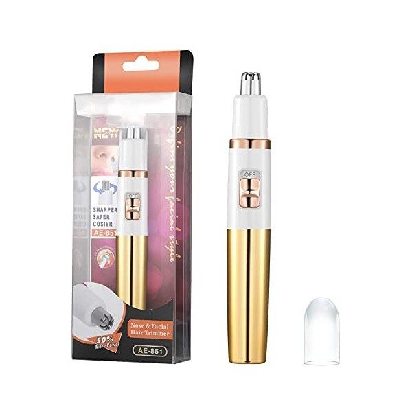 Tondeuse pour oreilles et nez pour femme - Tondeuse professionnelle sans douleur pour le nez et les sourcils et le visage - F