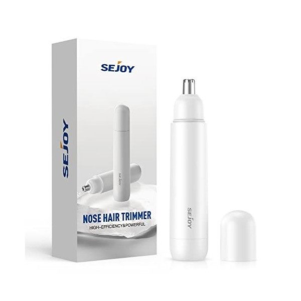 Sejoy Tondeuse à poils de nez et doreilles pour hommes/femmes, professionnelle, étanche IPX7, utilisable à sec ou à leau, r