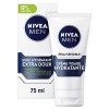NIVEA MEN Peau Sensible Soin Extra Doux 1 x 75 ml , crème hydratante pour la peau sensible et irritée, soin homme hydratant 