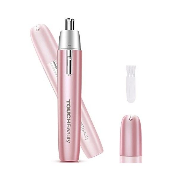 Tondeuse Nez Oreilles Femme, TOUCHBeauty Tondeuse à Sourcils Rasoir de Précision Électrique Indolore pour Poils du Visage, Vi