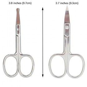 Ensemble de petits ciseaux de toilettage en acier inoxydable pour cheveux de nez barbe moustaches tondeuse à sourcils oreille