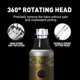 Lanumi Tondeuse à poils de nez pour homme et femme - Rechargeable - Kit de toilettage professionnel pour poils nasaux et orei