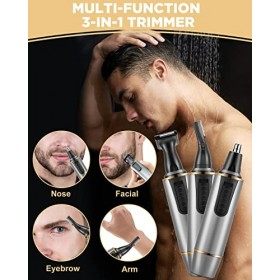 AREYZIN Tondeuse pour poils de nez pour homme 2023 professionnelle indolore rechargeable pour homme et femme, tondeuse à sour
