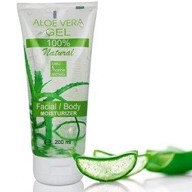 Gel hydratant 100% naturel à laloe vera pour le visage, le corps et les cheveux - 200 ml Crème Jour et Nuit