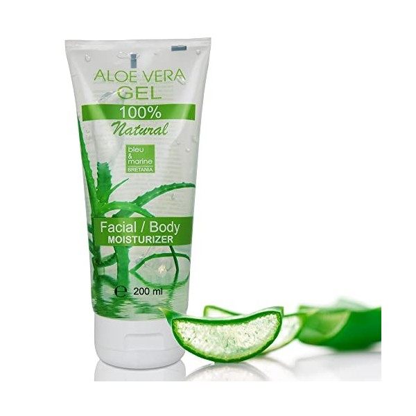 Gel hydratant 100% naturel à laloe vera pour le visage, le corps et les cheveux - 200 ml Crème Jour et Nuit