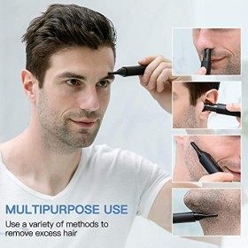 Lithium Ear and Nose Hair Trimmer Clipper for Men & Women, USB Rechargeable Professional Eyebrow Trimmer, Smart Cleaning Syst