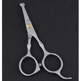 Ciseaux de nez - 16,5 cm - Ciseaux arrondis pour nez, sourcils, oreille, découpe poils de chien - Ciseaux nasaux pour homme e