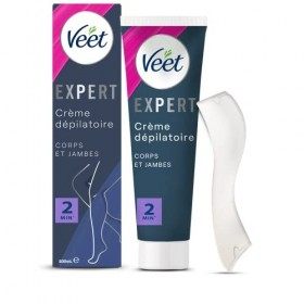 VEET EXPERT - Crème Dépilatoire Poils Tenaces - Corps & Jambes - Agit en 2min - 200ml