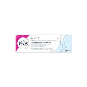 VEET PURE - Crème Dépilatoire Corps & Jambes - Peaux Sensibles - Sans Odeur dAmoniaque - 100ml