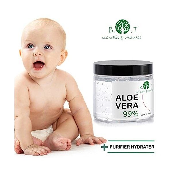 B.O.T cosmetic & wellness Gel daloe vera pur régénérant 100% naturel des îles Canaries. Hydratant pour tous types de peau, v ...