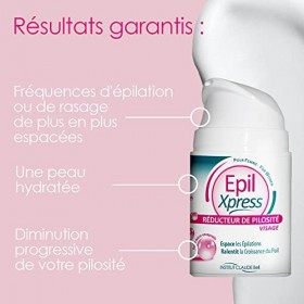 INSTITUT CLAUDE BELL - EPIL XPRESS - Soin Visage - Soin Réducteur de Pilosité Visage - Action Ciblée sur le Bulbe Pilaire - F