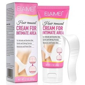 Creme Depilatoire Intime, Sensibles Crème Dépilatoire pour Homme&Femme, Crème Dépilatoire pour Zones Privées Bikini Corps Jam